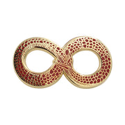 Ouroboros Enamel Pin – Occult Snake Pin with Real Gold